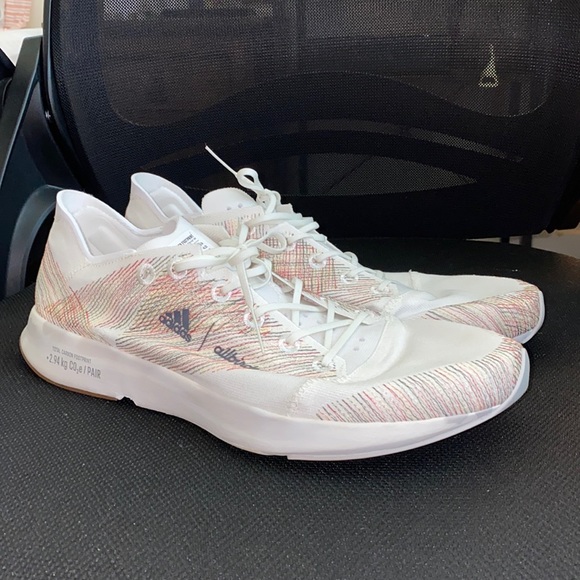 Adidas/Allbirds size 10, white base with striped color way